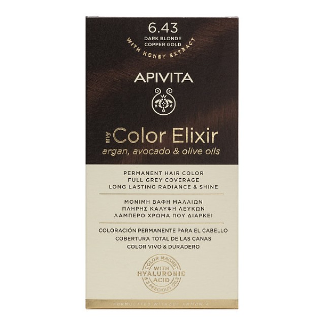 Apivita My Color Elixir 6.43 Dark Blonde Copper Gold
