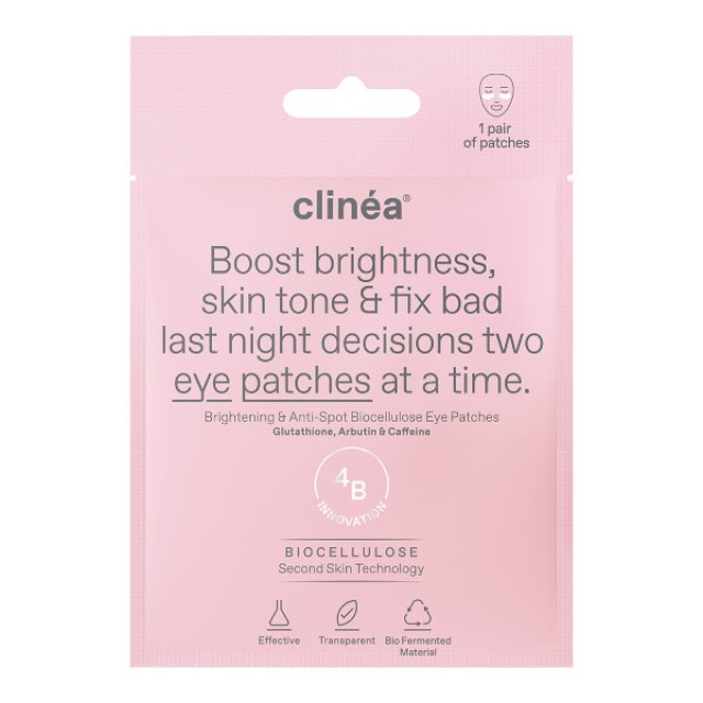 Clinea Brightening and Anti-Spot Biocellulose Eye Patches 1 ζευγάρι