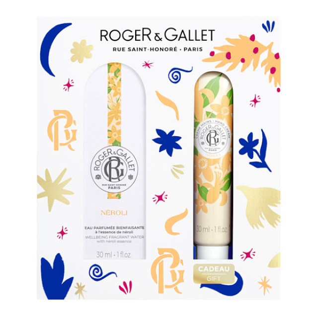 Roger & Gallet Neroli Wellbeing Fragrant Water 30ml & Hand Cream 30ml