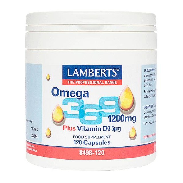 Lamberts Omega 3-6-9 1200mg 120 capsules
