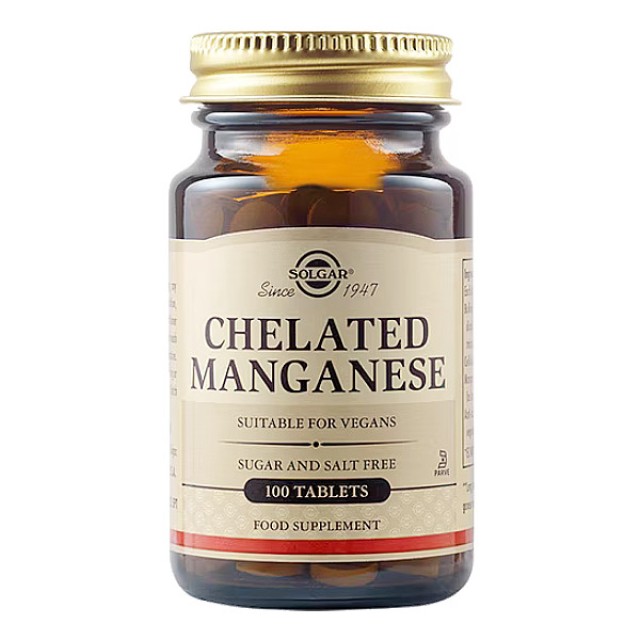 Solgar Chelated Manganese 100 tablets