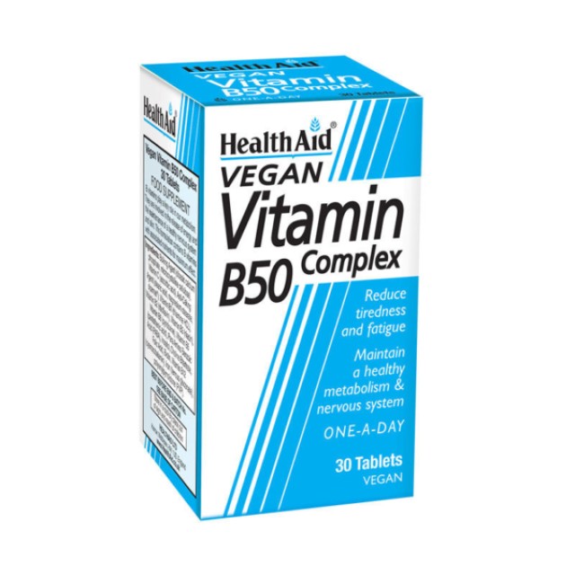 Health Aid Vitamin B50 Complex 30 tablets
