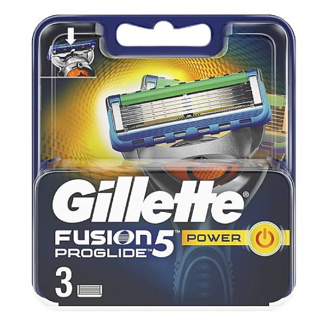 Gillette Fusion 5 ProGlide Power Ανταλλακτικά 3 τεμάχια