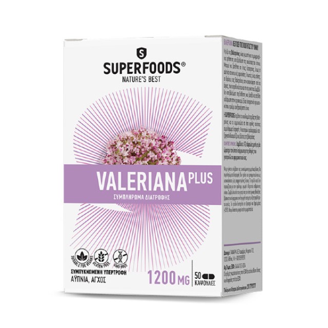 Superfoods Valeriana Plus 50 capsules