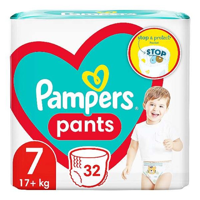 Pampers Pants No. 7 (17+ Kg) 32 τεμάχια