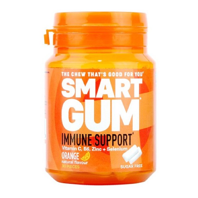 Smart Gum Immune Support γεύση Πορτοκάλι 30 τεμάχια