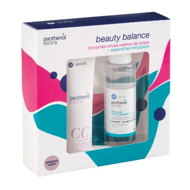 Panthenol Extra Beauty Balance Promo CC Day Cream SPF15 Light 75ml & Micellar True Cleanser 3in1 100ml