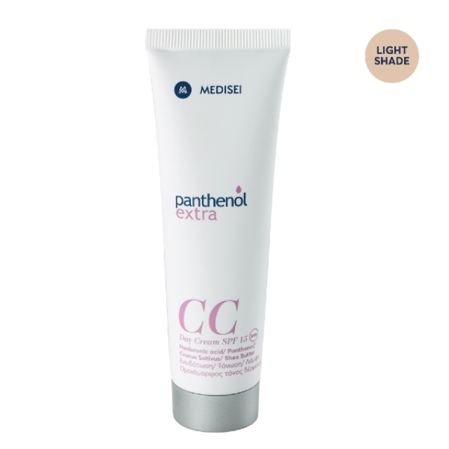 Panthenol Extra CC Day Cream Ενυδατική Κρέμα Ημέρας Με Χρώμα SPF15 Light Shade 50ml