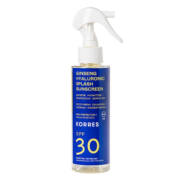 Korres Ginseng & Υαλουρονικό Αντηλιακό Splash SPF30 150ml