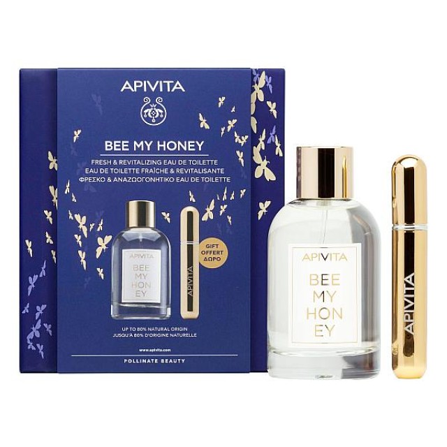 Apivita Bee My Honey Perfume 100ml & Refillable Perfume Spray