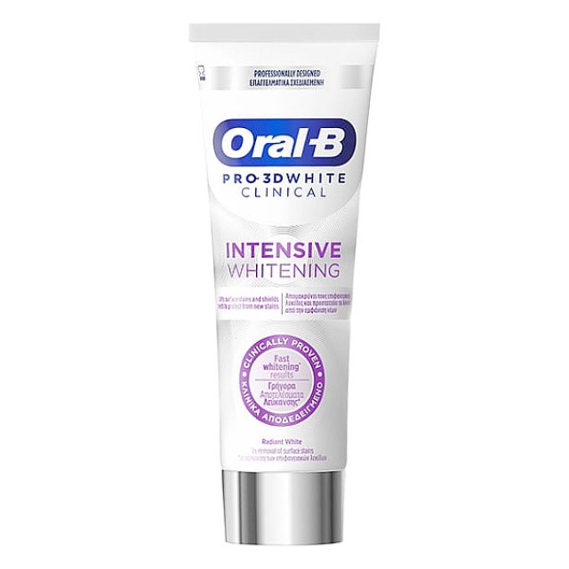 Oral-B Pro-3D White Clinical Intensive Whitening Toothpaste 75ml