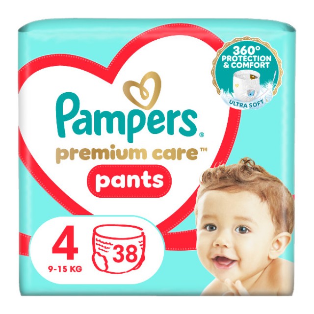 Pampers Premium Care Pants No. 4 (9-15 kg) 38 τεμάχια