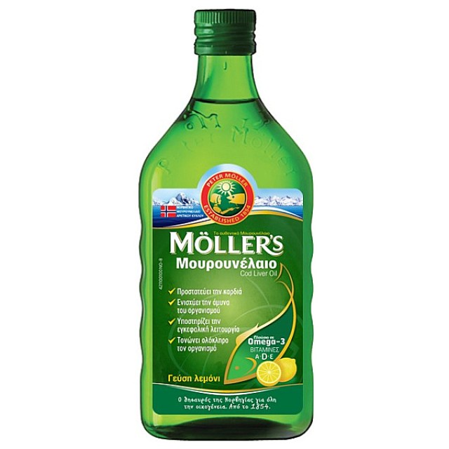 Moller's Μουρουνέλαιο γεύση Λεμόνι 250ml