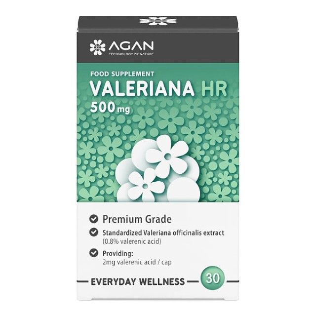 Agan Valeriana 500mg 30 φυτικές κάψουλες
