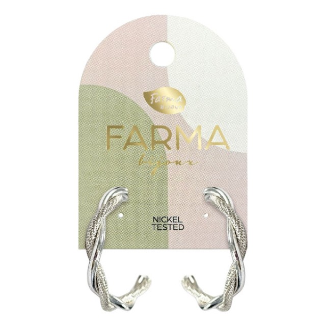 Farma Bijoux Earrings Double Chain Hoops 20mm