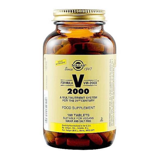 Solgar Multivitamin VM-2000 180 tablets