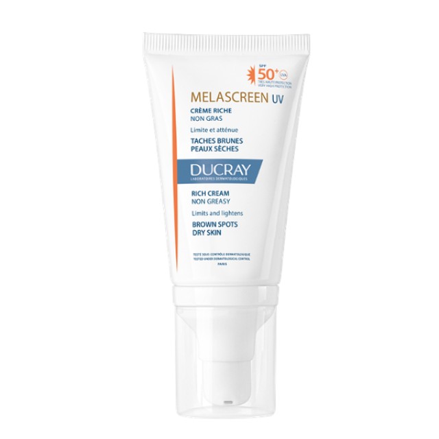 Ducray Melascreen UV Rich Cream Anti-Brown Spots SPF50+ Μειωμένη Τιμή -15% 40ml