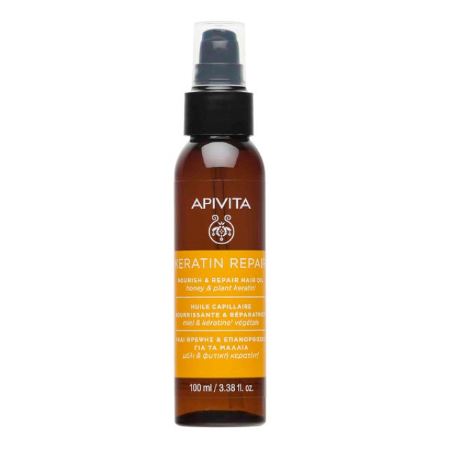 Apivita Keratin Repair Nourish and Repair Hair Oil 100ml