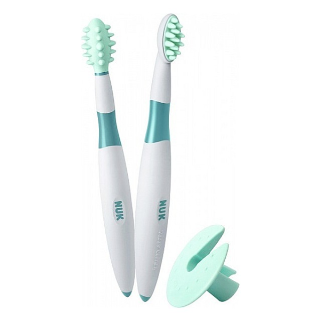 Nuk Educational Toothbrush Set 6m+ 2 pcs