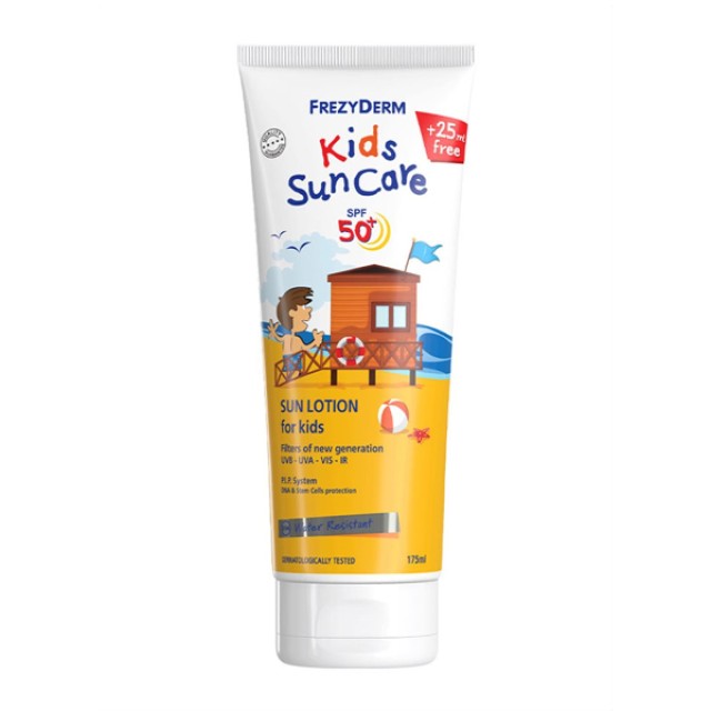 Frezyderm Kids Sun Care Lotion Παιδικό Αντηλιακό Για Πρόσωπο & Σώμα SPF50+ 175ml
