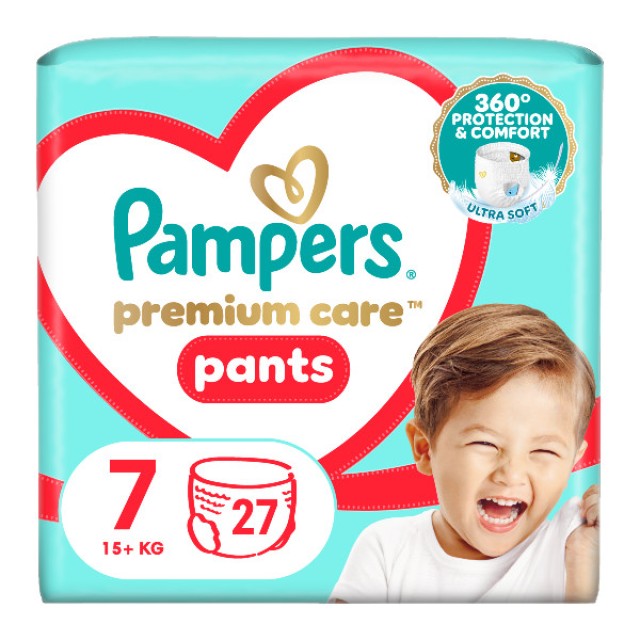 Pampers Premium Care Pants No. 7 (15+ kg) 27 τεμάχια