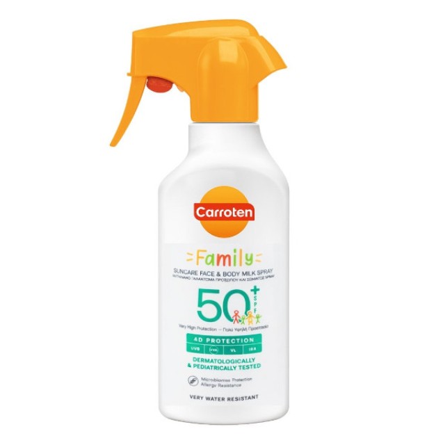 Carroten Family Suncare Face and Body Milk Spray 270ml
