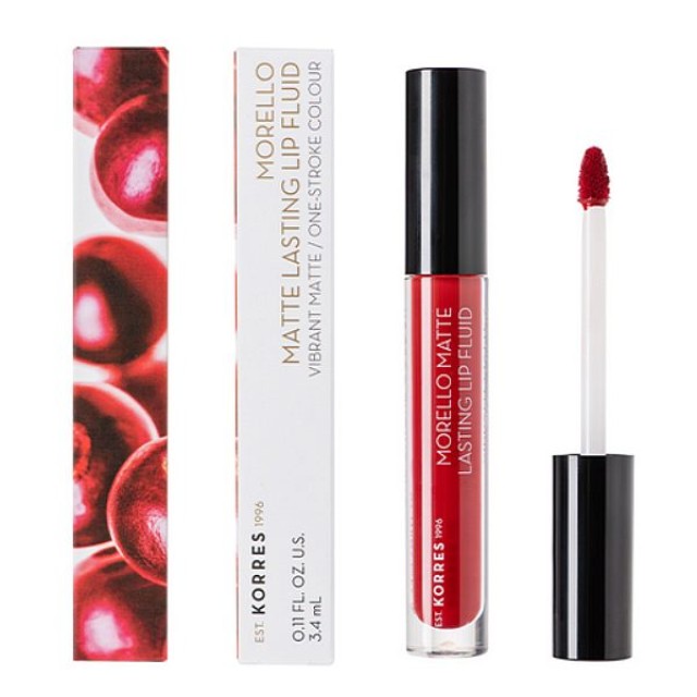 Korres Morello Matte Lasting Lip Fluid 59 Brick Red 3,4ml