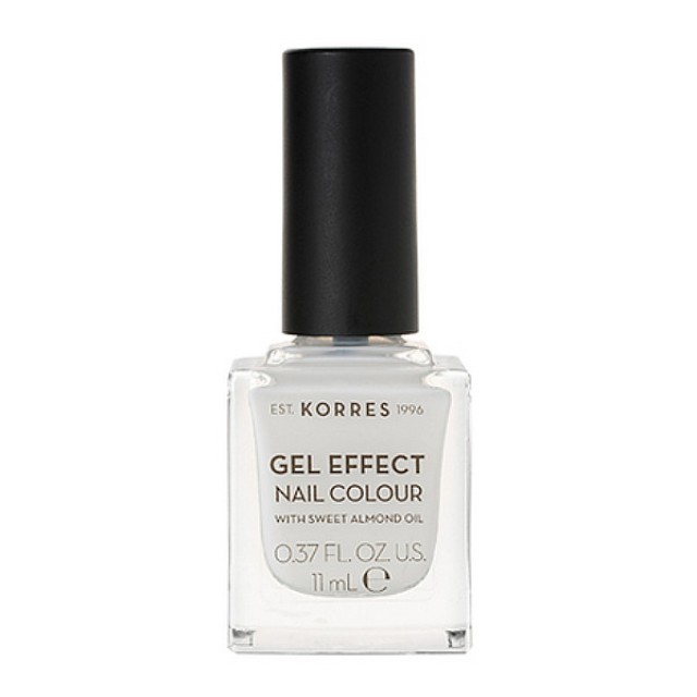 Korres Gel Effect Nail Colour 02 Porcelain White 11ml