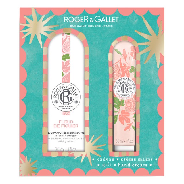 Roger & Gallet Fleur de Figuier Wellbeing Fragrant Water 30ml & Hand Cream 30ml