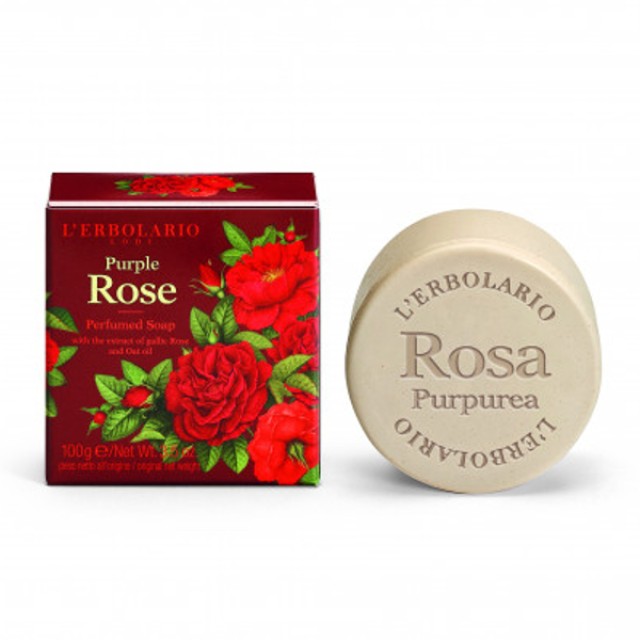 L'Erbolario Rosa Purpurea Αρωματικό Σαπούνι 100g