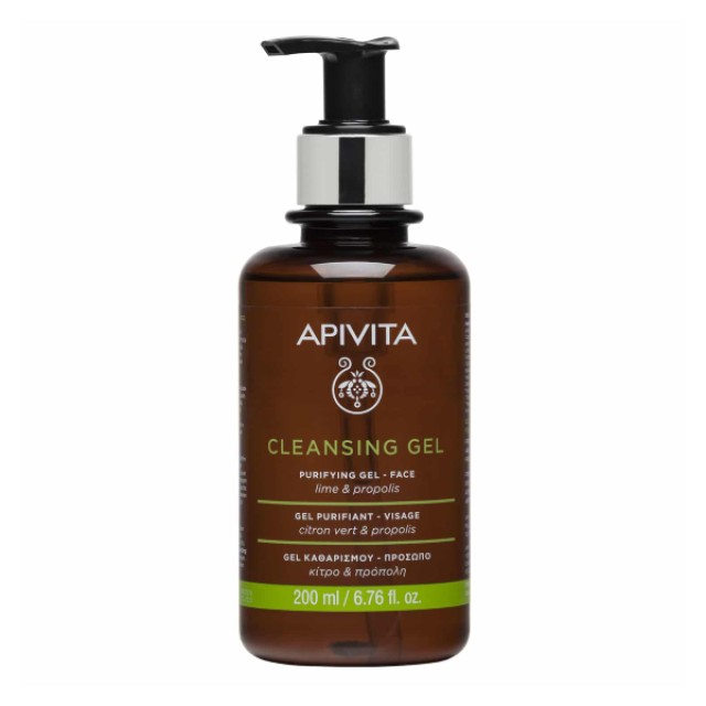 Apivita Cleansing Gel Καθαρισμού Για Λιπαρές & Μεικτές Επιδερμίδες 200ml