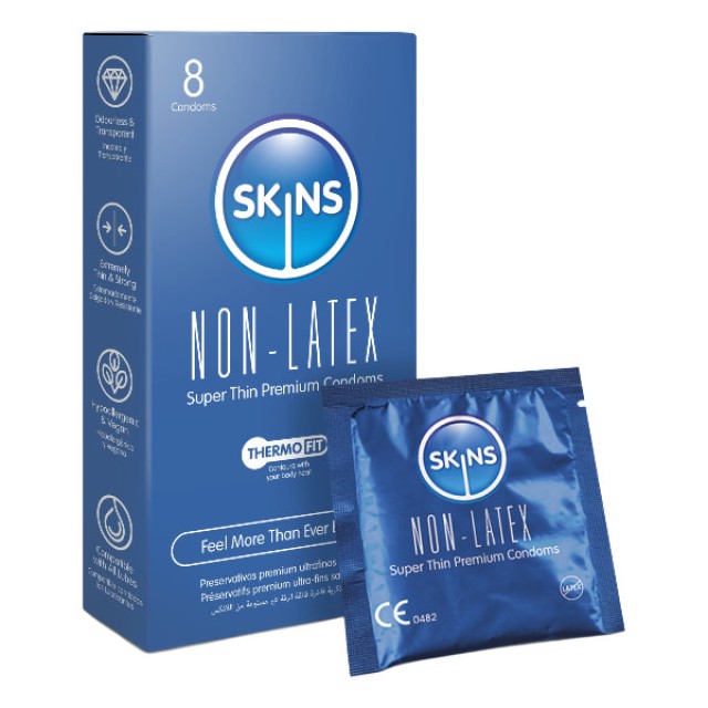 Skins Non-Latex Super Thin Condoms 8 τεμάχια