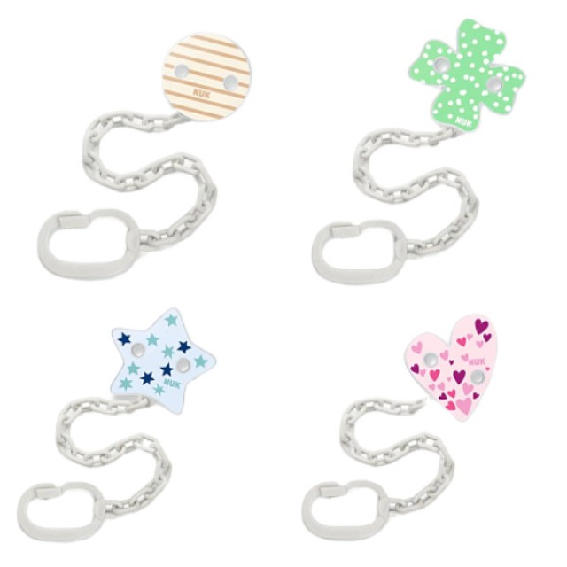 Nuk Soother Chain Διάφορα Σχέδια 1 τεμάχιο