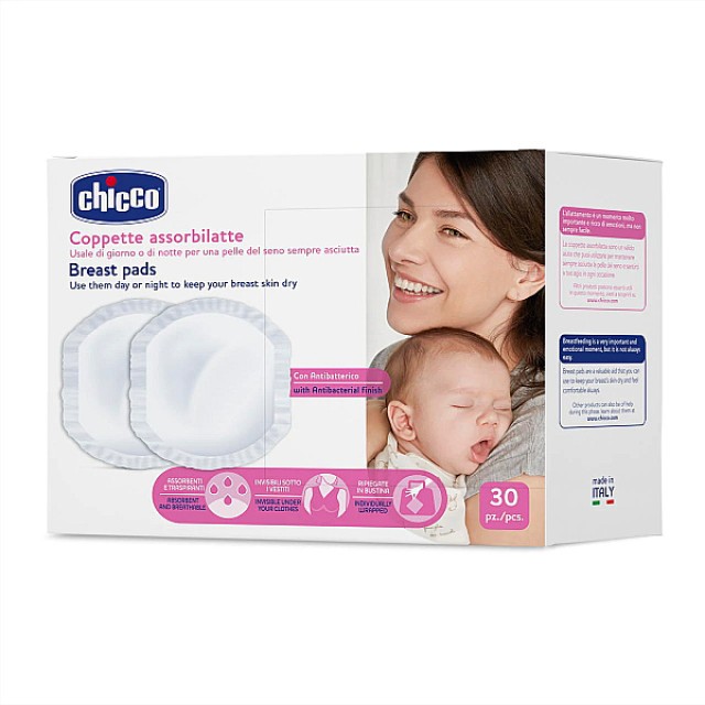 Chicco Breast Pads Antibacterial 30 pieces