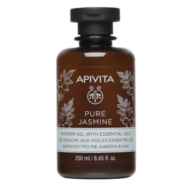 Apivita Pure Jasmine Shower Gel Αφρόλουτρο Με Αιθέρια Έλαια 250ml
