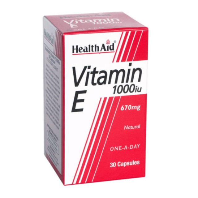 Health Aid Natural Vitamin E 1000iu 30 capsules