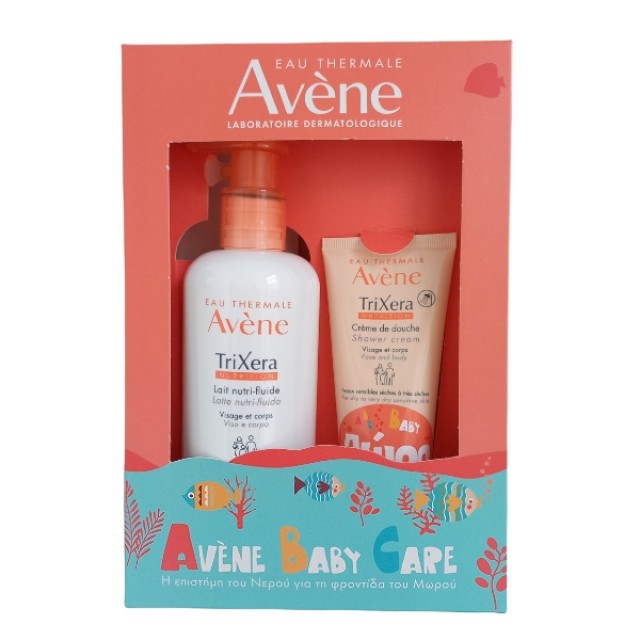 Avene TriXera Lait Nutri-fluide 400ml & Δώρο Creme De Douche 100ml