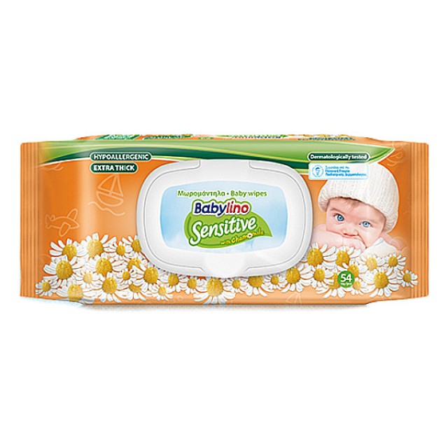 Babylino Sensitive Baby Wipes with Chamomile Extract 54 pieces
