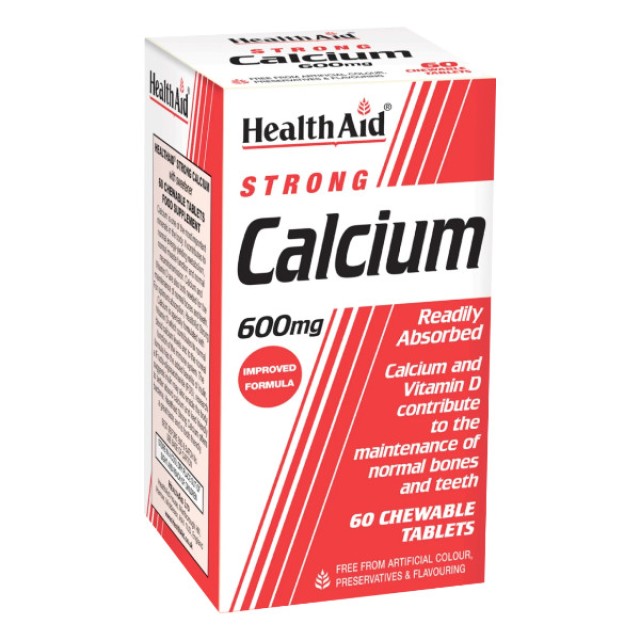 Health Aid Strong Calcium 60 μασώμενες ταμπλέτες