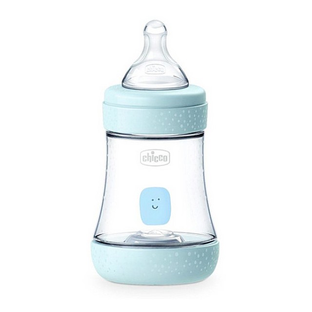Chicco Perfect 5 Πλαστικό Μπιμπερό Σιέλ 0m+ 150ml