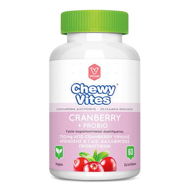Chewy Vites Adults Cranberry + Probio 60 jellies