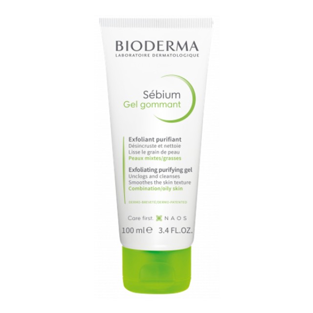 Bioderma Sebium Gel Gommant Απολεπιστικό Καθαριστικό Tζελ 100ml