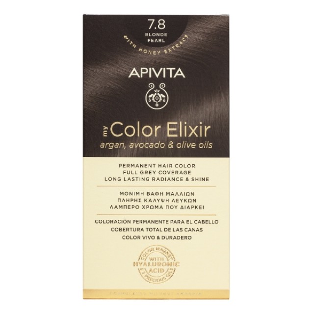 Apivita My Color Elixir Kit N7.8 Ξανθό Περλέ 50ml & 75ml