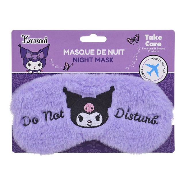 Take Care Kuromi Satin Night Travel Mask 1 τεμάχιο
