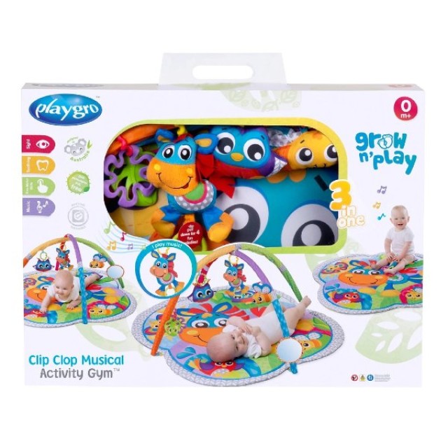 Playgro Clip Clop Musical Activity Gym 0m+
