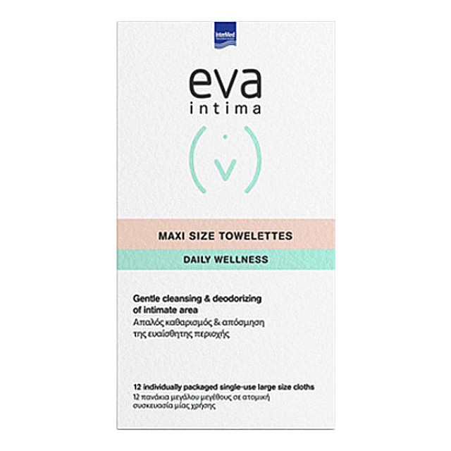 Intermed Eva Intima Maxi Size Towelettes Individually Packed 12 τεμάχια
