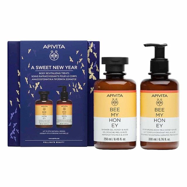 Apivita A Sweet New Year: Bee My Honey Shower Gel 250ml & Moisturizing Body Lotion 200ml