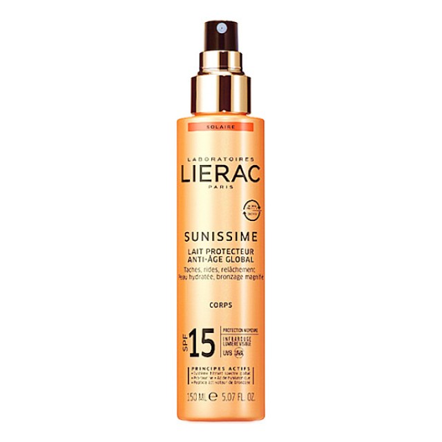 Lierac Sunissime Milk Global Anti-Aging Spray SPF15 150ml