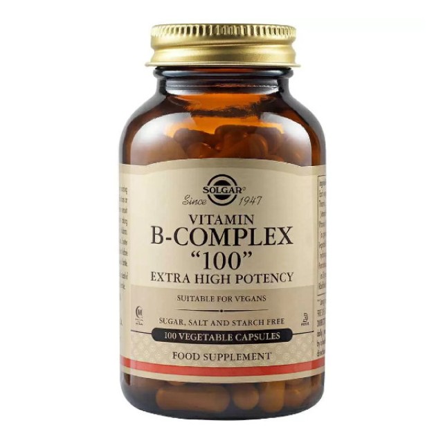 Solgar Vitamin B-Complex 100 Extra High Potency 100 φυτοκάψουλες