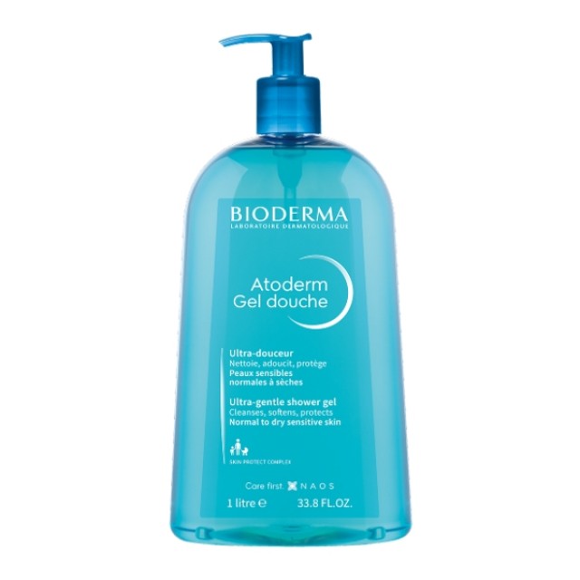 Bioderma Atoderm Gel Douche Gentle Foam Shower Without Soap For Sensitive Skin 1000ml